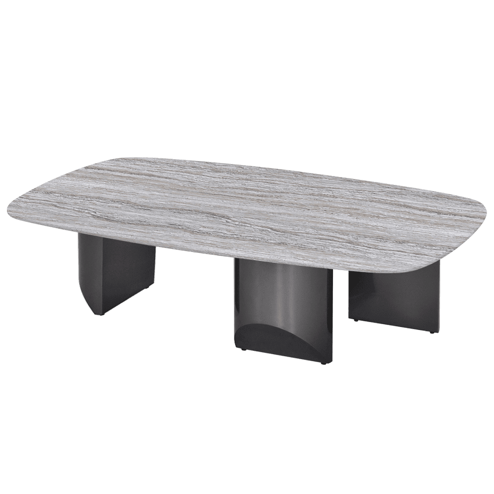NOA – Mix & Match Marble Coffee Table with Stainless Steel Leg (1400mm x 800mm)