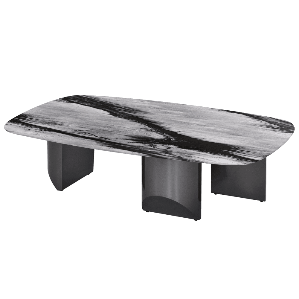 NOA – Mix & Match Marble Coffee Table with Stainless Steel Leg (1400mm x 800mm)