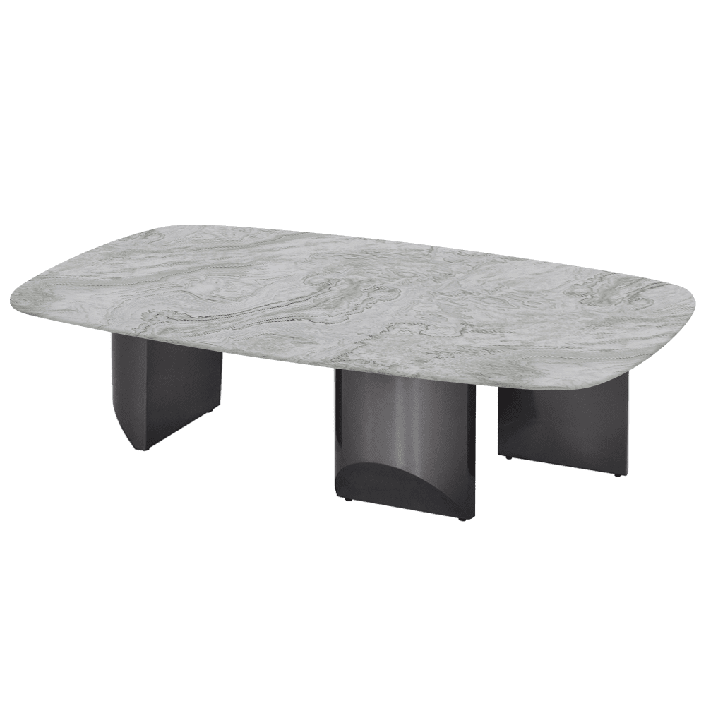 NOA – Mix & Match Marble Coffee Table with Stainless Steel Leg (1400mm x 800mm)