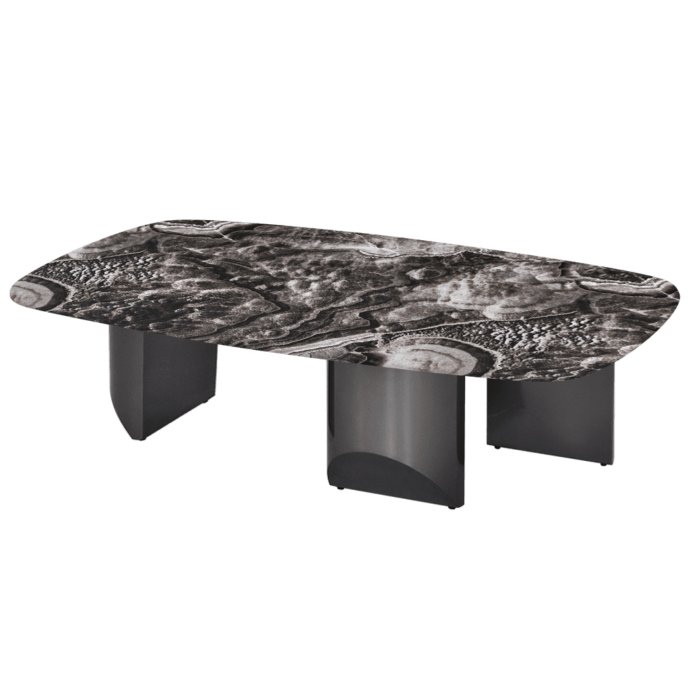 NOA – Mix & Match Marble Coffee Table with Stainless Steel Leg (1400mm x 800mm)