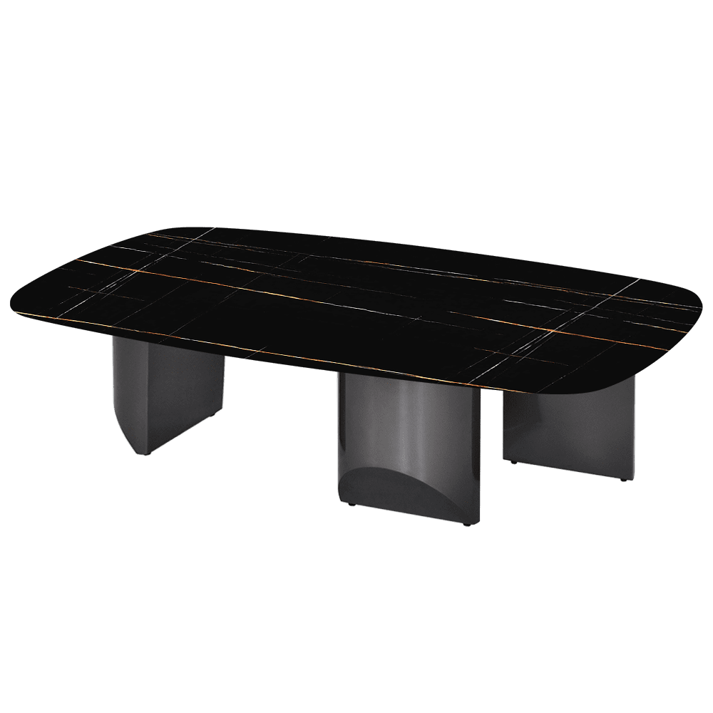 NOA – Mix & Match Marble Coffee Table with Stainless Steel Leg (1400mm x 800mm)