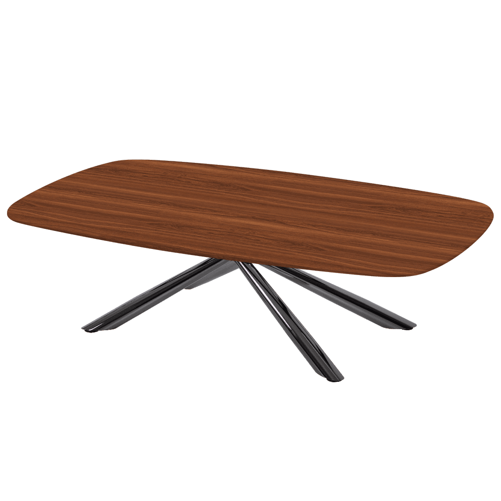 XYLIA – Mix & Match Marble Coffee Table with Black Glossy Metal Leg (1400mm x 800mm)