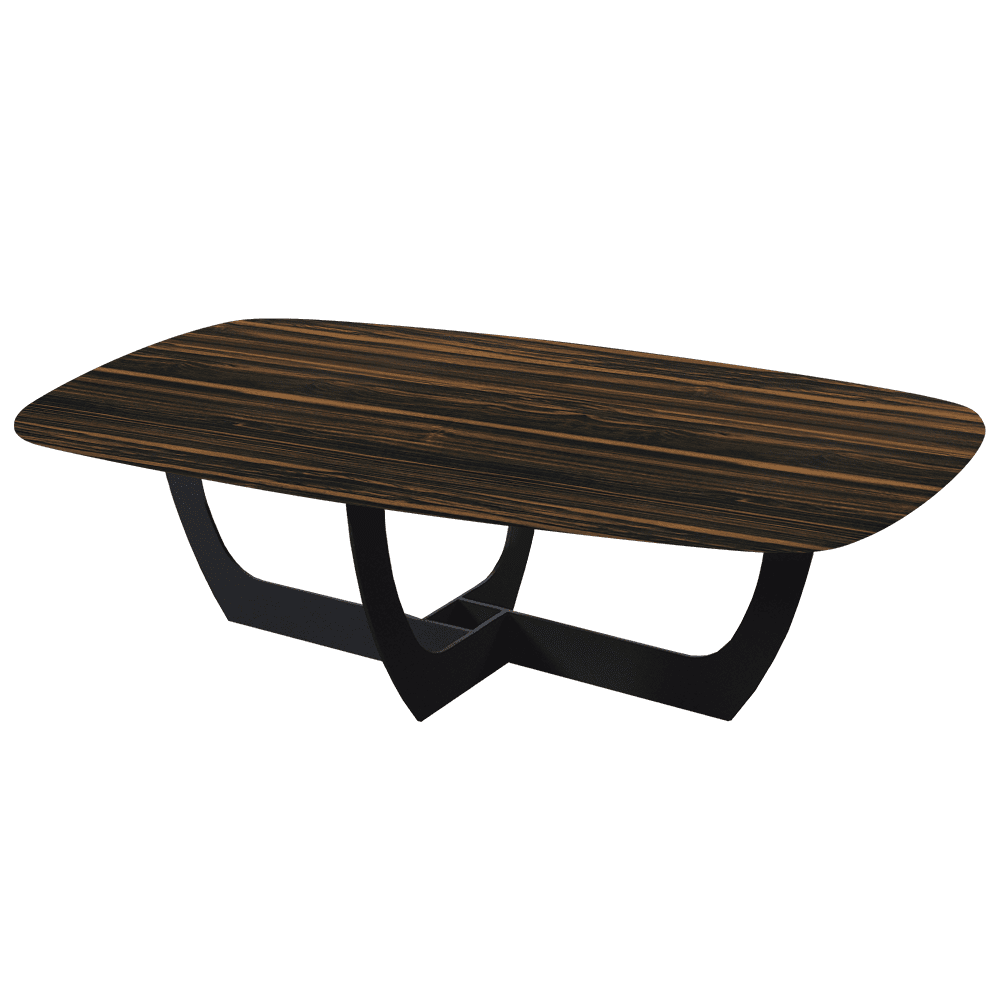 VIENNA – Mix & Match Marble Coffee Table with Black Metal Leg (1400mmx800mm)