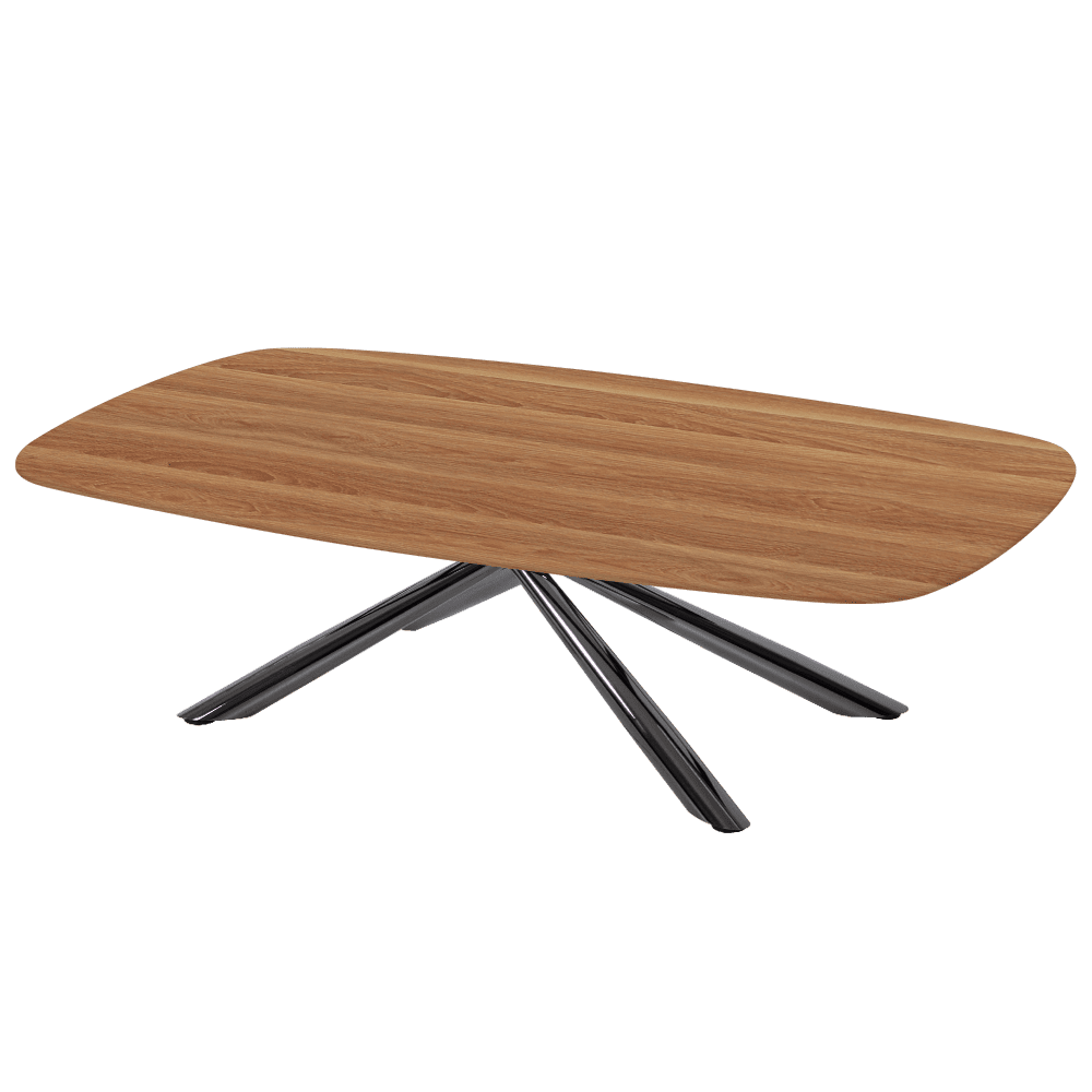 XYLIA – Mix & Match Marble Coffee Table with Black Glossy Metal Leg (1400mm x 800mm)