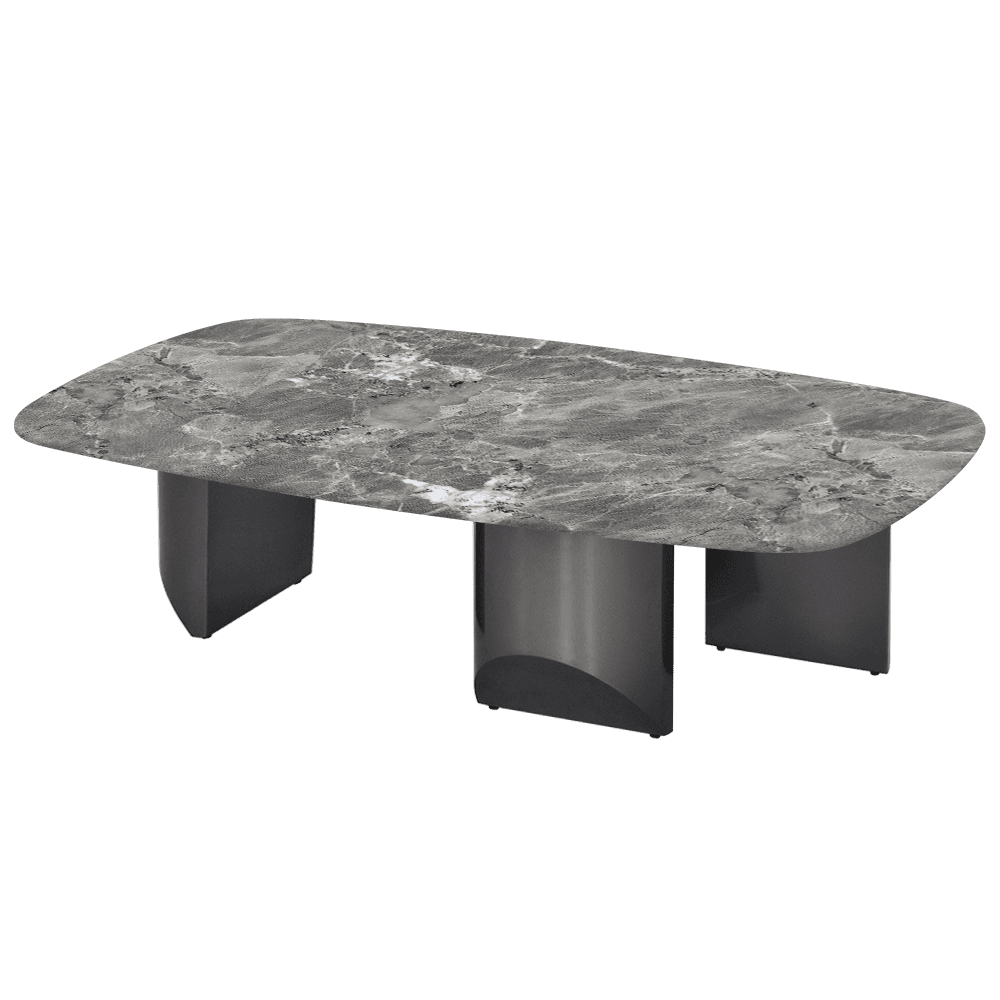 NOA – Mix & Match Marble Coffee Table with Stainless Steel Leg (1400mm x 800mm)