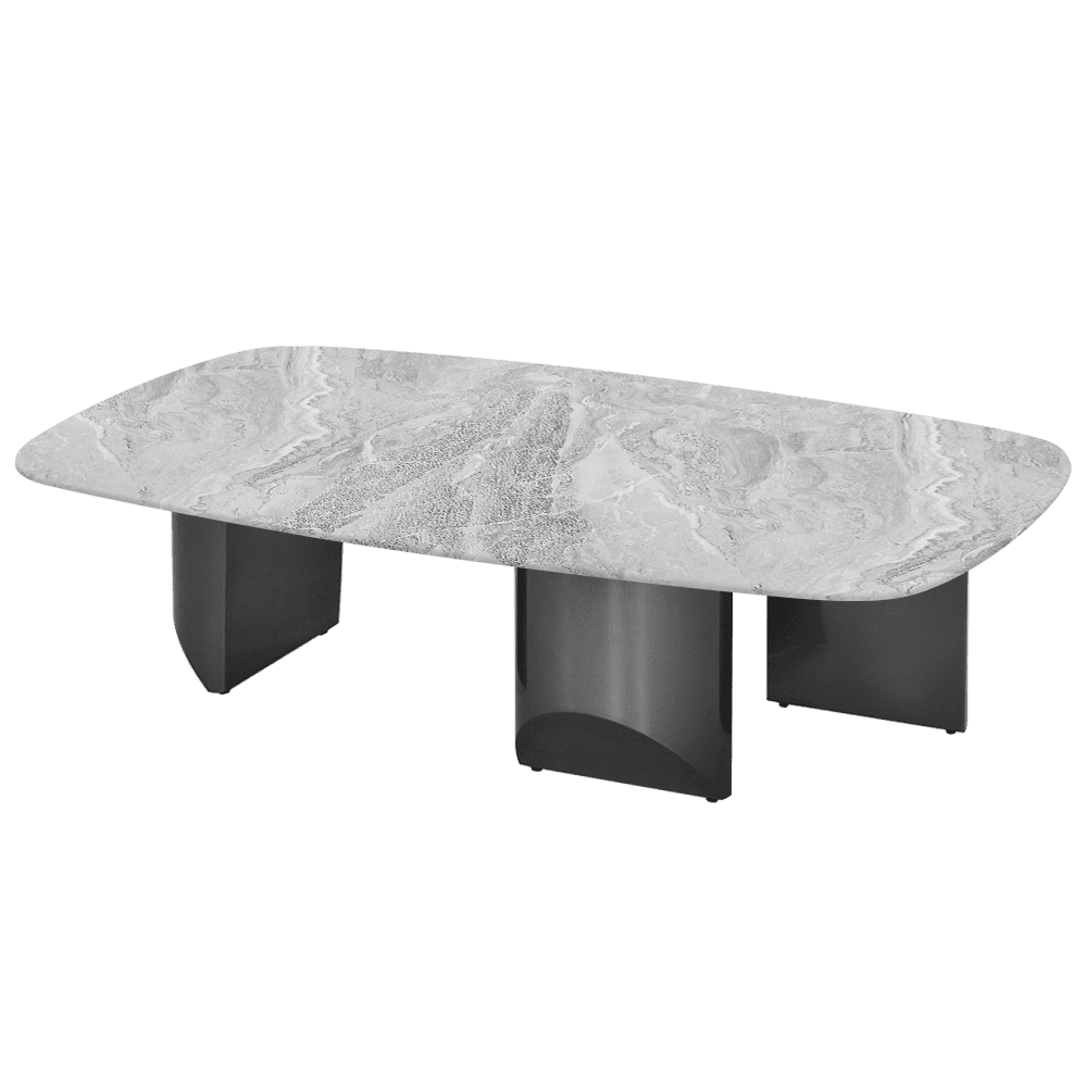 NOA – Mix & Match Marble Coffee Table with Stainless Steel Leg (1400mm x 800mm)