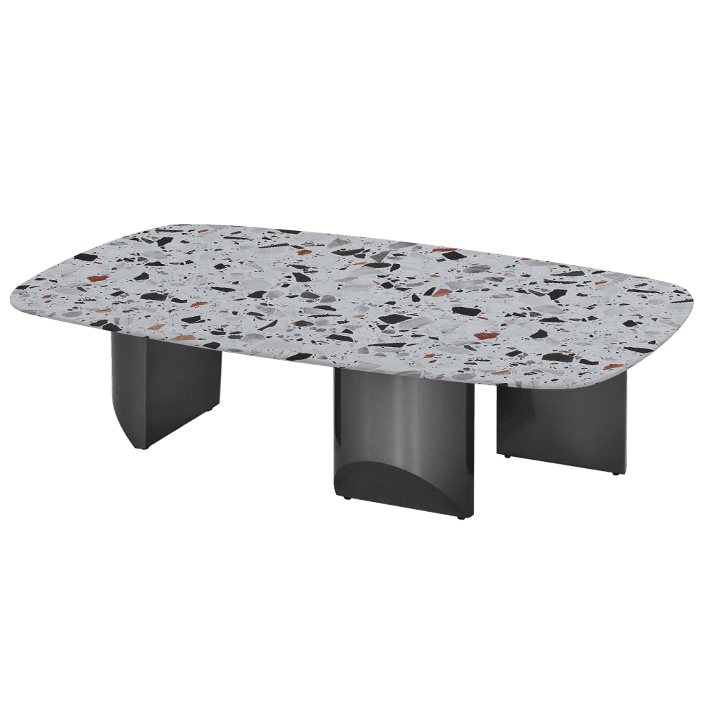 NOA – Mix & Match Marble Coffee Table with Stainless Steel Leg (1400mm x 800mm)