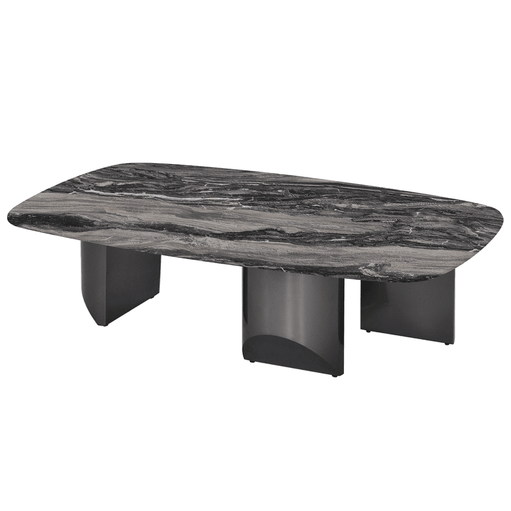 NOA – Mix & Match Marble Coffee Table with Stainless Steel Leg (1400mm x 800mm)
