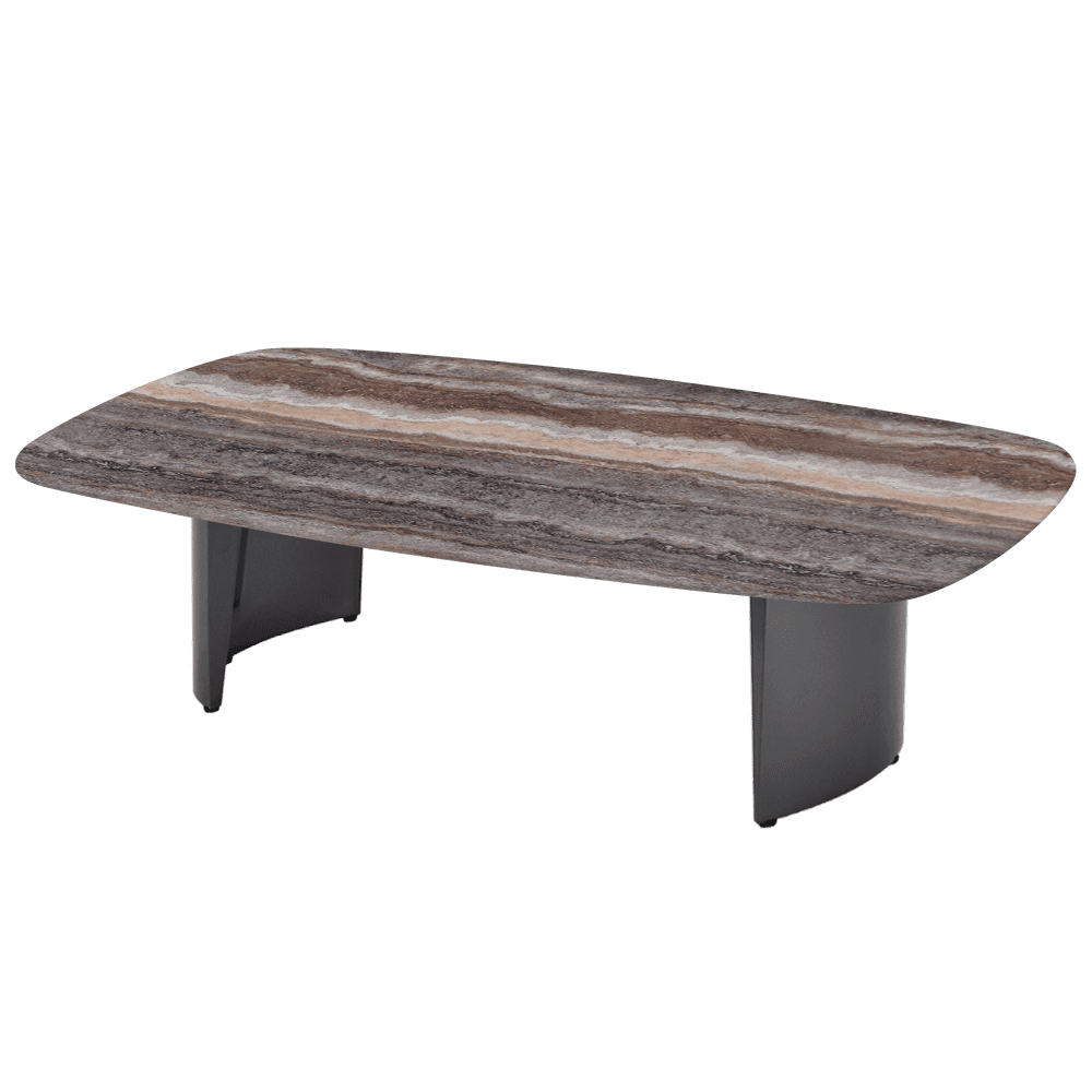 LUA – Mix & Match Marble Coffee Table with Stainless Steel Leg (1400mm x 800mm)
