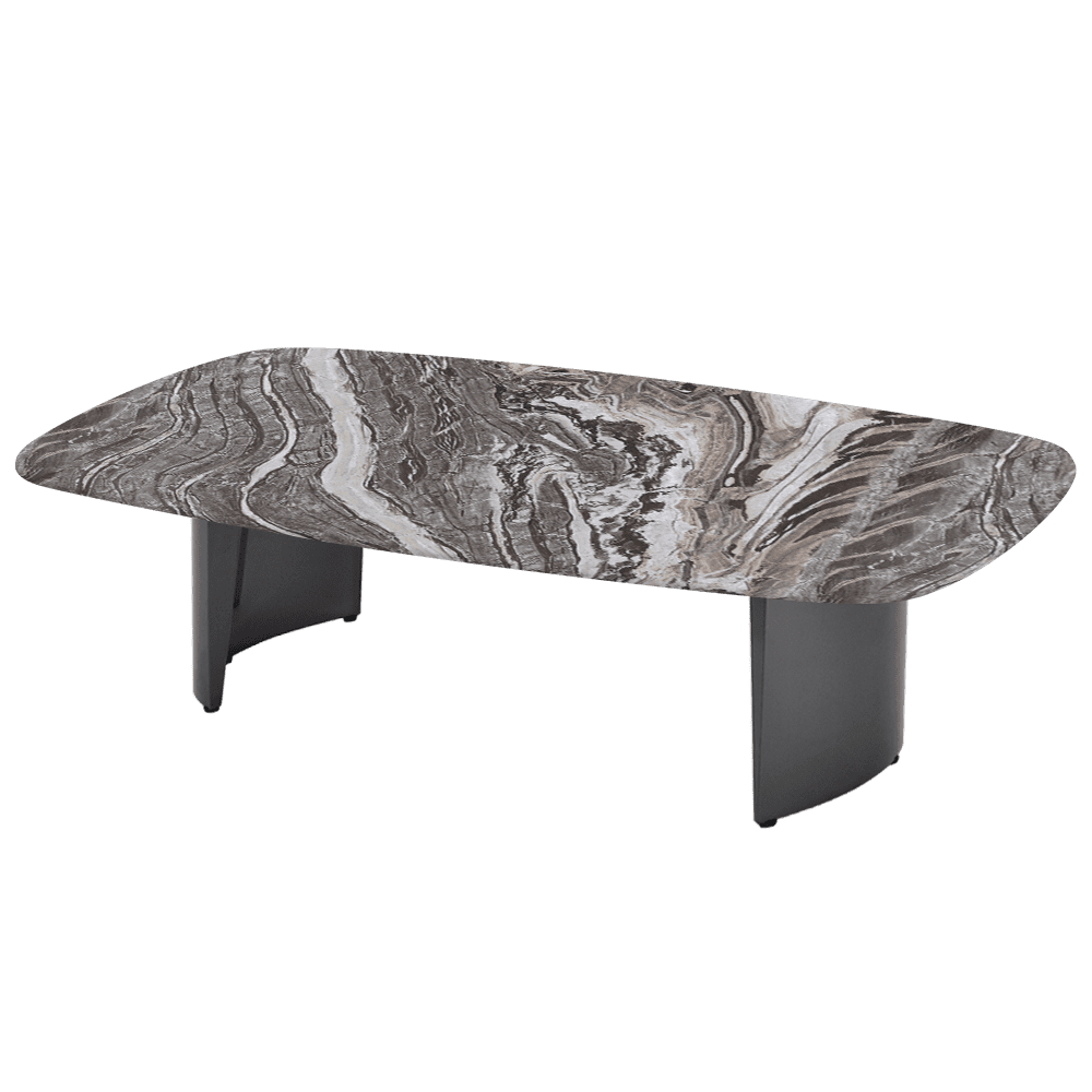LUA – Mix & Match Marble Coffee Table with Stainless Steel Leg (1400mm x 800mm)
