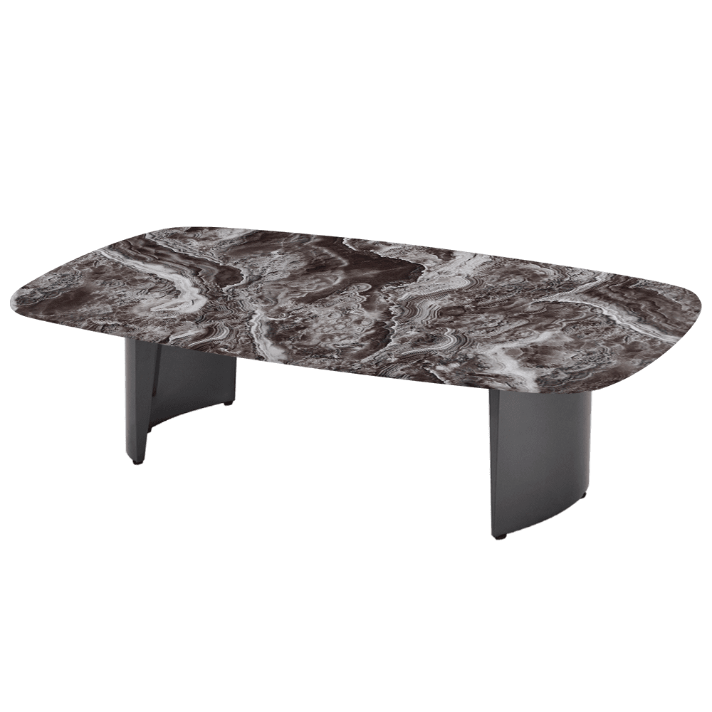 LUA – Mix & Match Marble Coffee Table with Stainless Steel Leg (1400mm x 800mm)