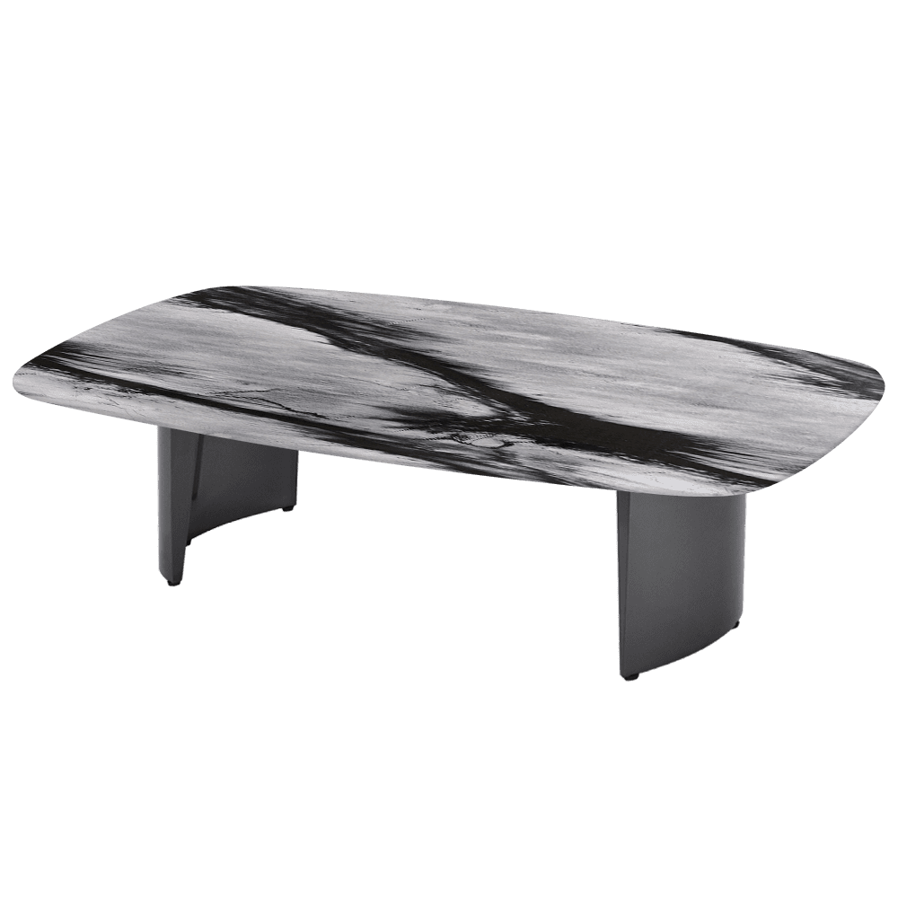 LUA – Mix & Match Marble Coffee Table with Stainless Steel Leg (1400mm x 800mm)