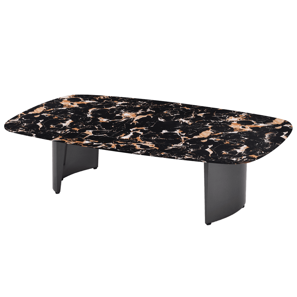 LUA – Mix & Match Marble Coffee Table with Stainless Steel Leg (1400mm x 800mm)