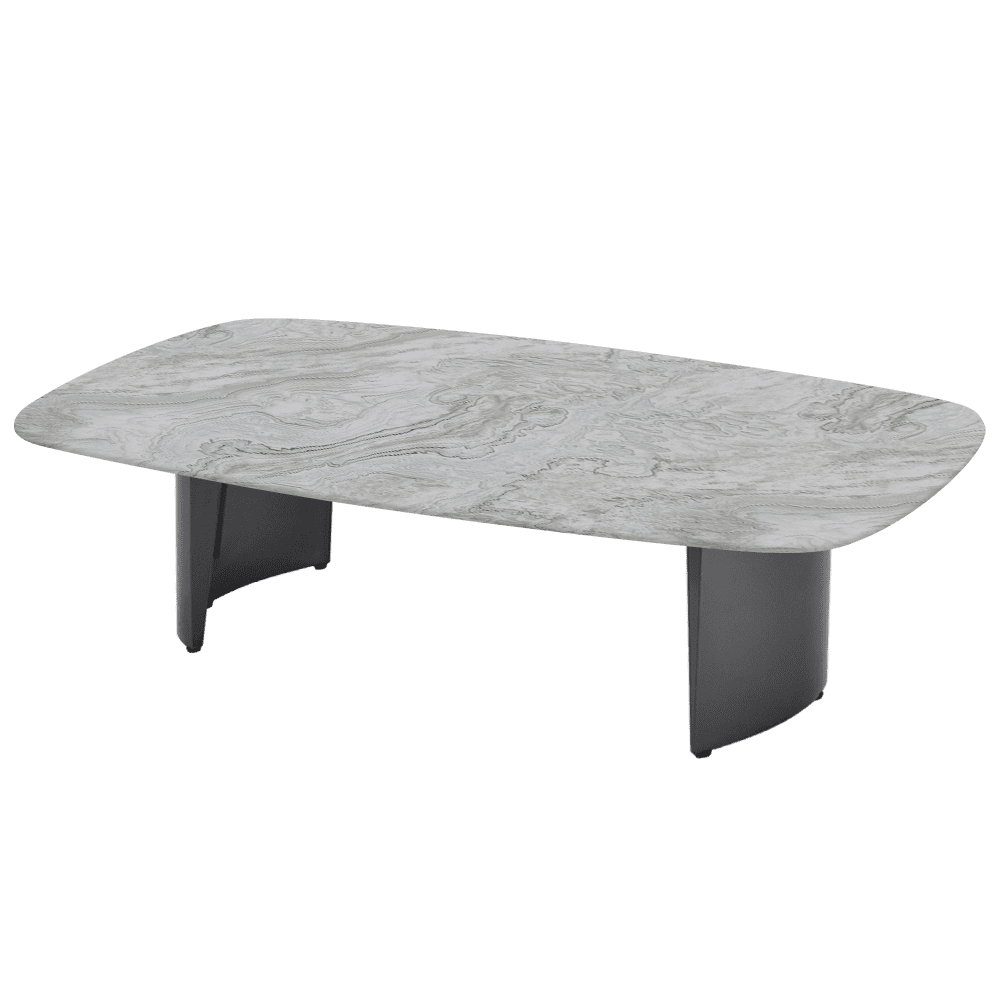 LUA – Mix & Match Marble Coffee Table with Stainless Steel Leg (1400mm x 800mm)