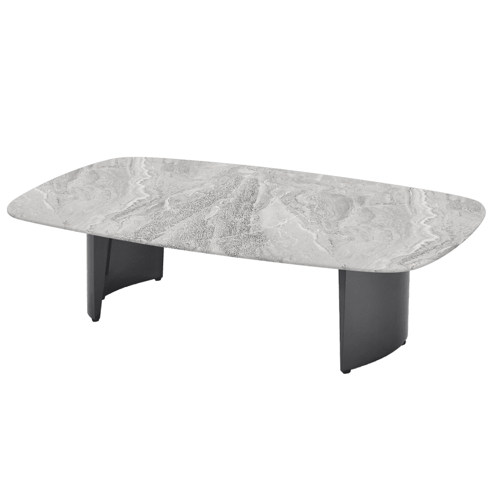 LUA – Mix & Match Marble Coffee Table with Stainless Steel Leg (1400mm x 800mm)