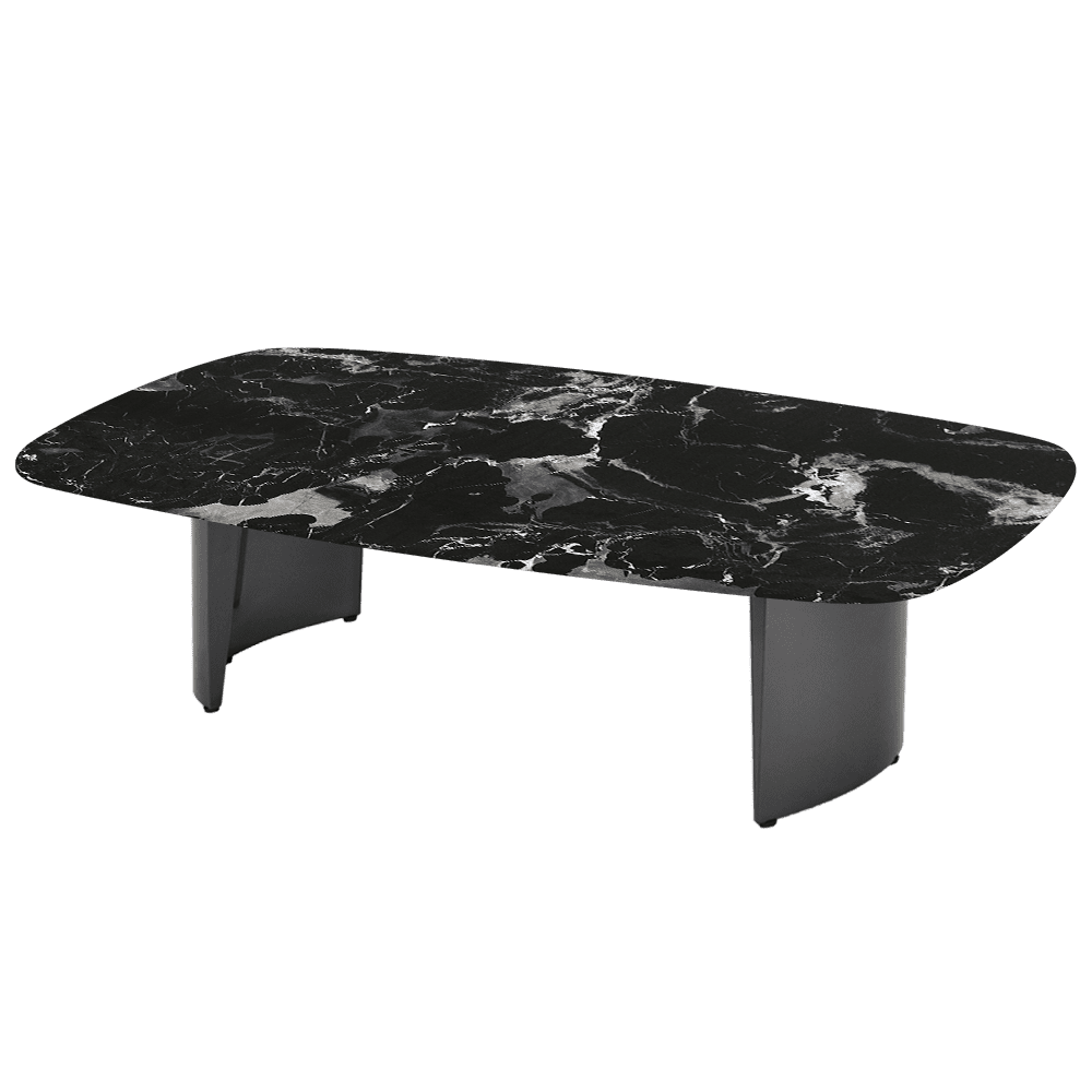 LUA – Mix & Match Marble Coffee Table with Stainless Steel Leg (1400mm x 800mm)