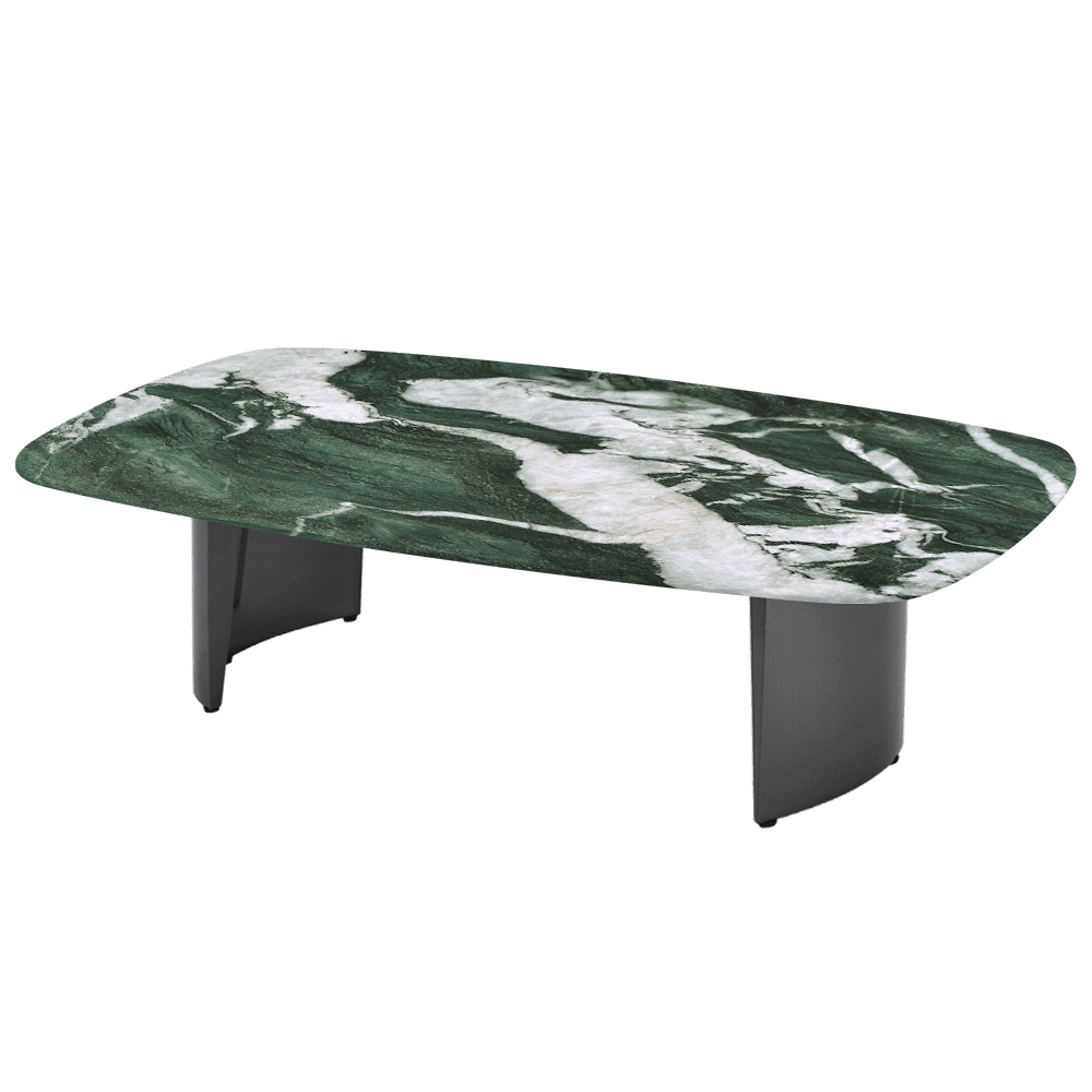 LUA – Mix & Match Marble Coffee Table with Stainless Steel Leg (1400mm x 800mm)