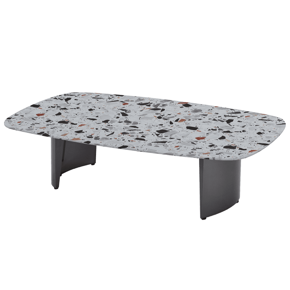 LUA – Mix & Match Marble Coffee Table with Stainless Steel Leg (1400mm x 800mm)