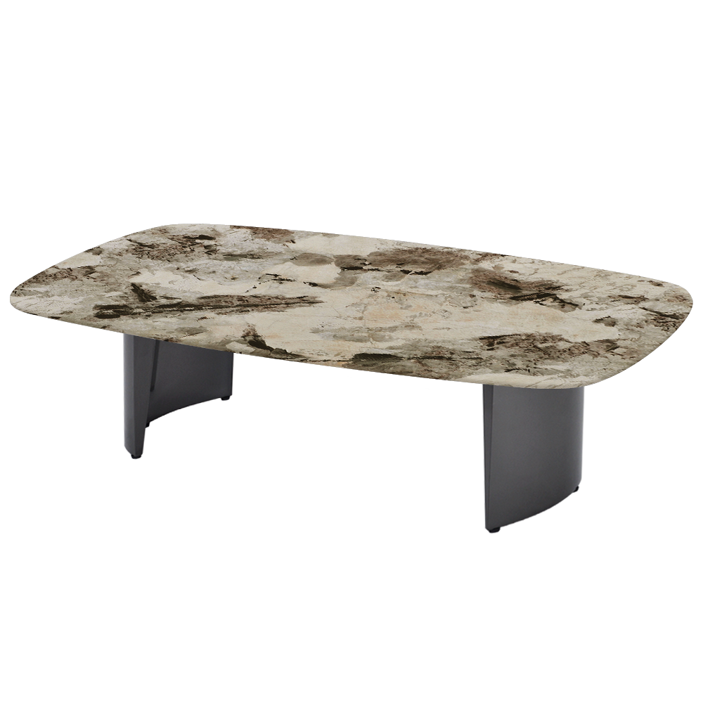 LUA – Mix & Match Marble Coffee Table with Stainless Steel Leg (1400mm x 800mm)