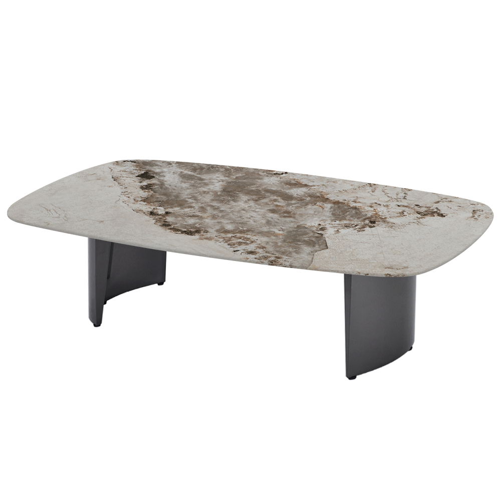 LUA – Mix & Match Marble Coffee Table with Stainless Steel Leg (1400mm x 800mm)