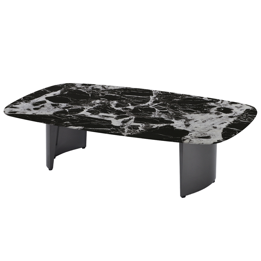LUA – Mix & Match Marble Coffee Table with Stainless Steel Leg (1400mm x 800mm)