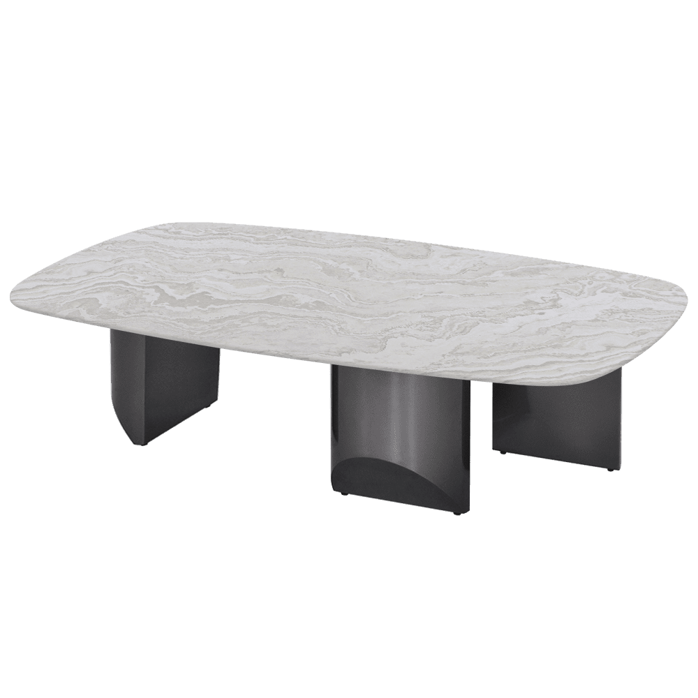 NOA – Mix & Match Marble Coffee Table with Stainless Steel Leg (1400mm x 800mm)