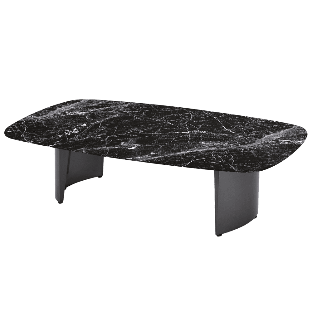 LUA – Mix & Match Marble Coffee Table with Stainless Steel Leg (1400mm x 800mm)