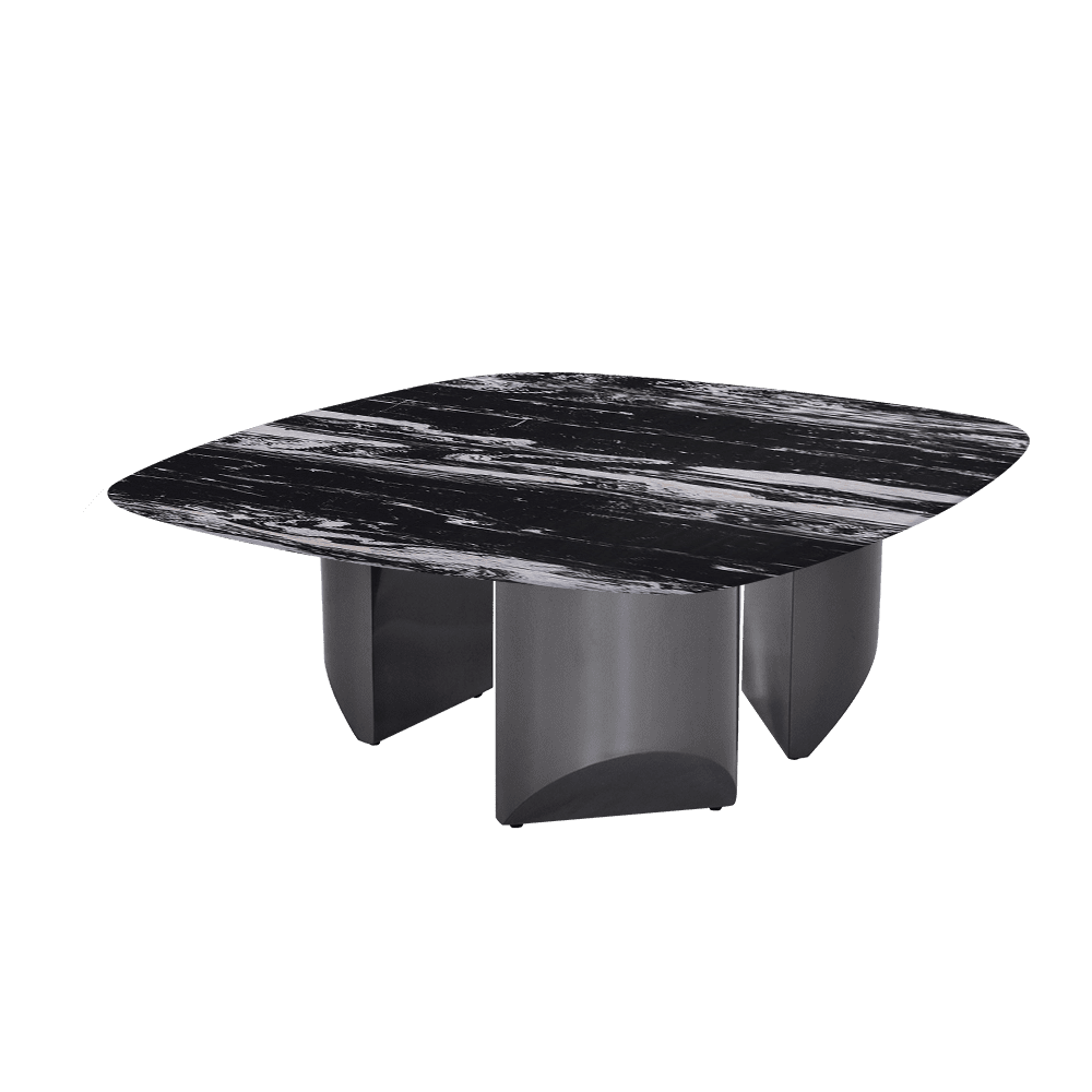 NOA – Mix & Match Marble Coffee Table with Stainless Steel Leg (1000mmx1000mm)