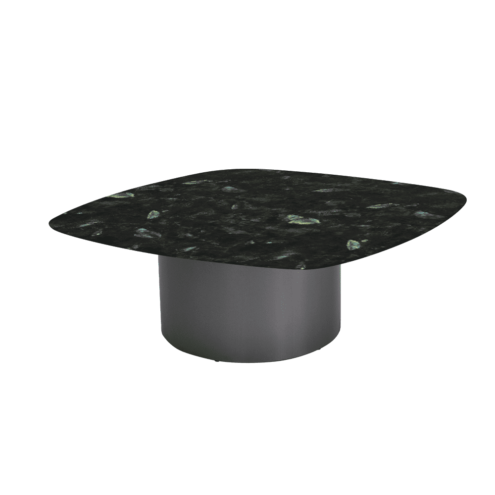 YUNA – Mix & Match Marble Coffee Table with Stainless Steel Leg (1000mm x 1000mm)