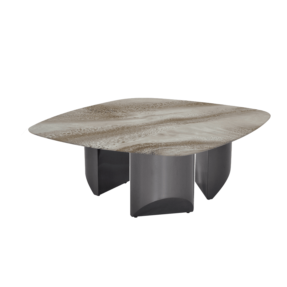 NOA – Mix & Match Marble Coffee Table with Stainless Steel Leg (1000mmx1000mm)