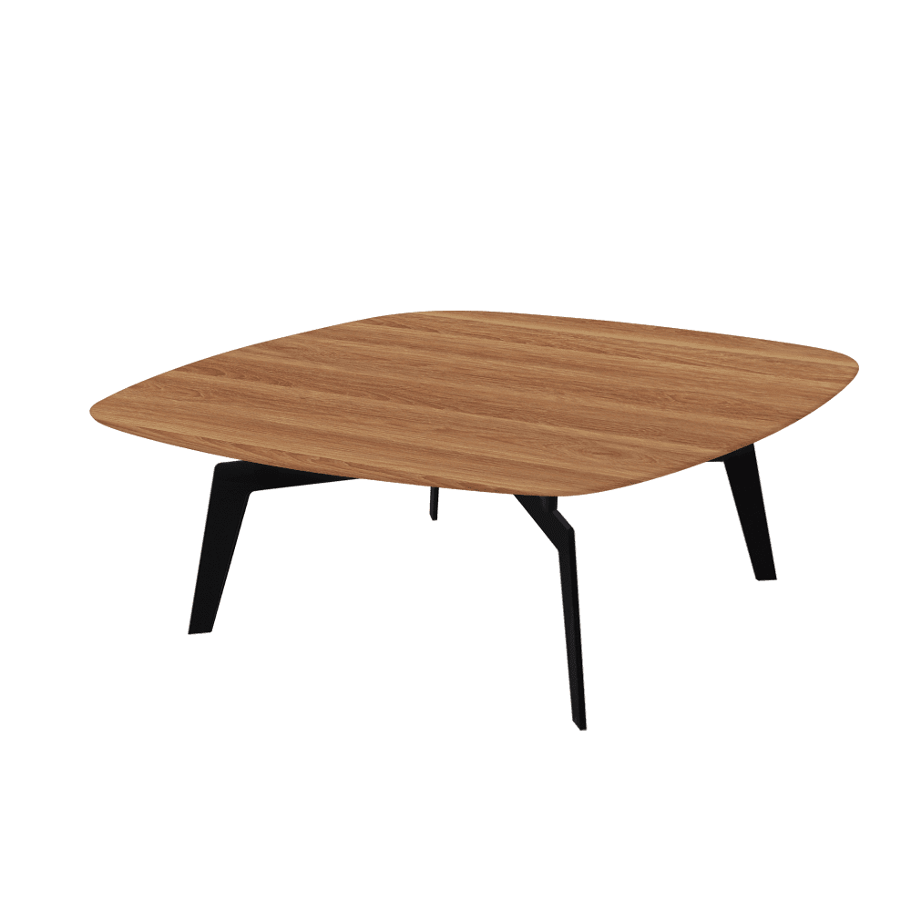 SELENA – Mix & Match Marble Coffee Table with Black Metal Leg