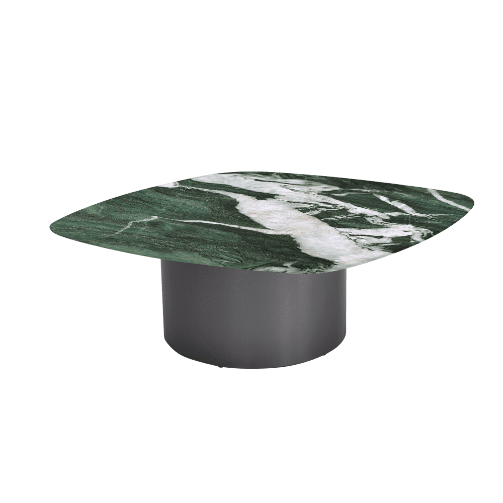 YUNA – Mix & Match Marble Coffee Table with Stainless Steel Leg (1000mm x 1000mm)
