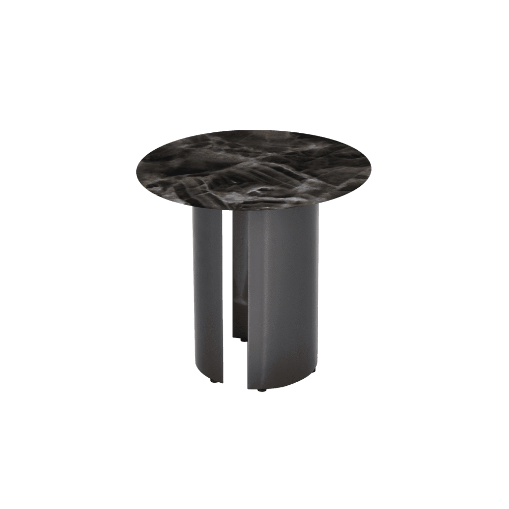 NOA Side Table - Mix & Match Marble Top with Stainless Steel Leg(500mm)