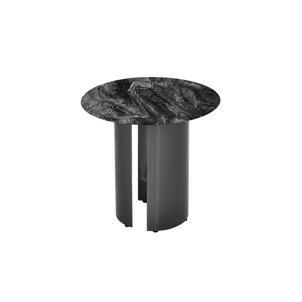 NOA Side Table - Mix & Match Marble Top with Stainless Steel Leg(500mm)