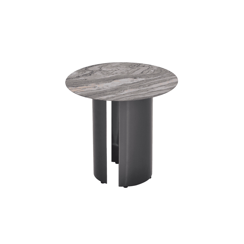 NOA Side Table - Mix & Match Marble Top with Stainless Steel Leg(500mm)