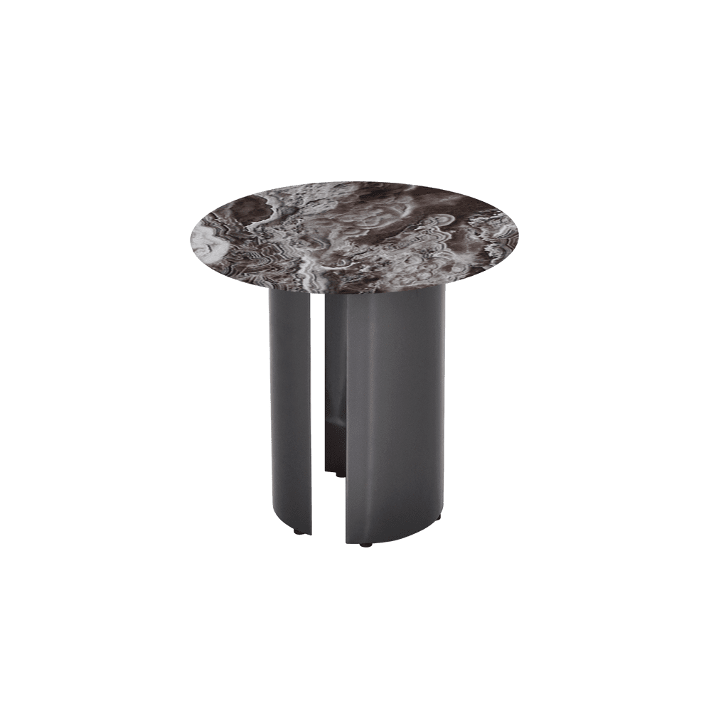 NOA Side Table - Mix & Match Marble Top with Stainless Steel Leg(500mm)