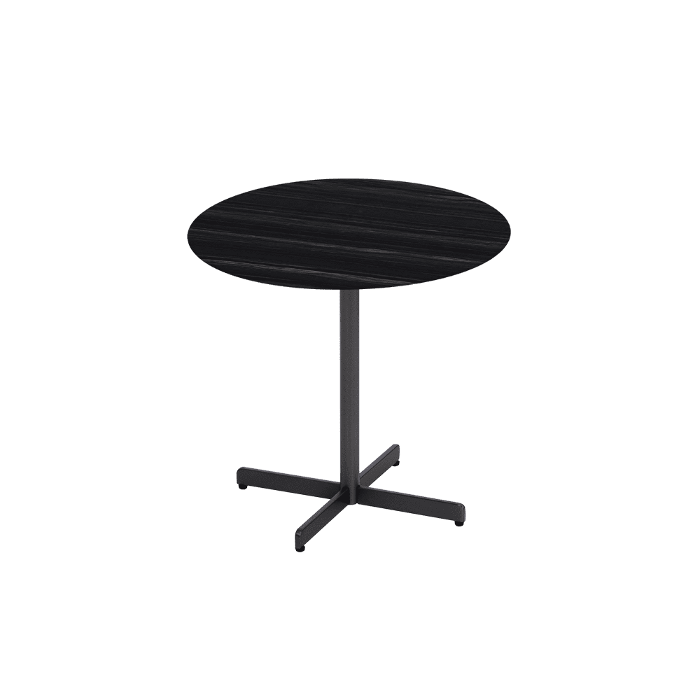 BAILEY Side Table - Mix & Match Marble Top with Black Coloured Steel Base(500mm)