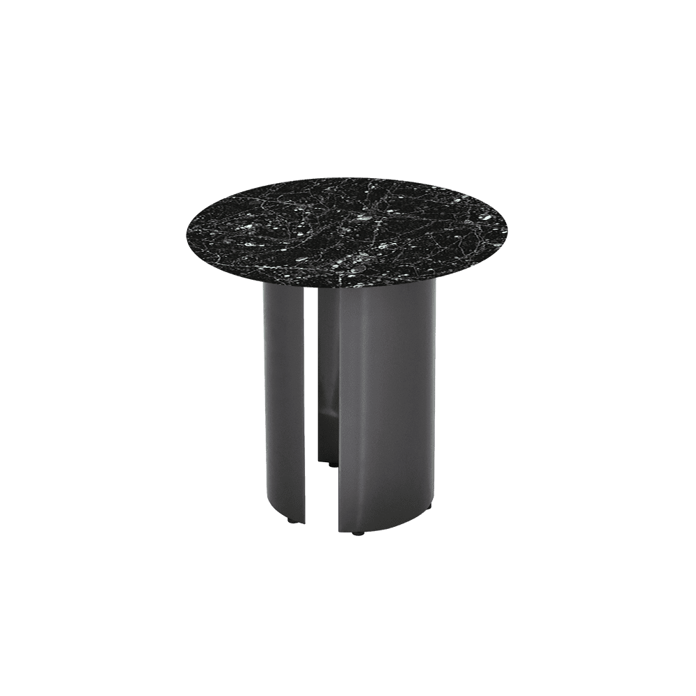 NOA Side Table - Mix & Match Marble Top with Stainless Steel Leg(500mm)