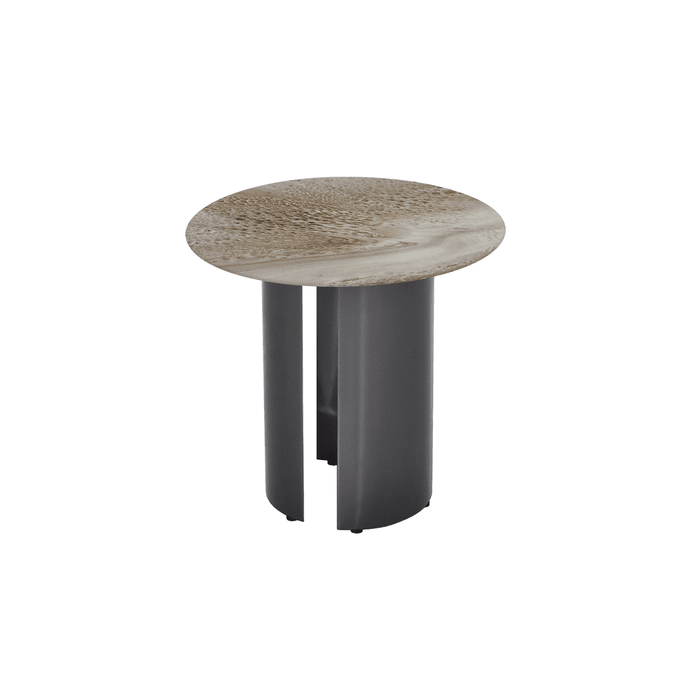 NOA Side Table - Mix & Match Marble Top with Stainless Steel Leg(500mm)