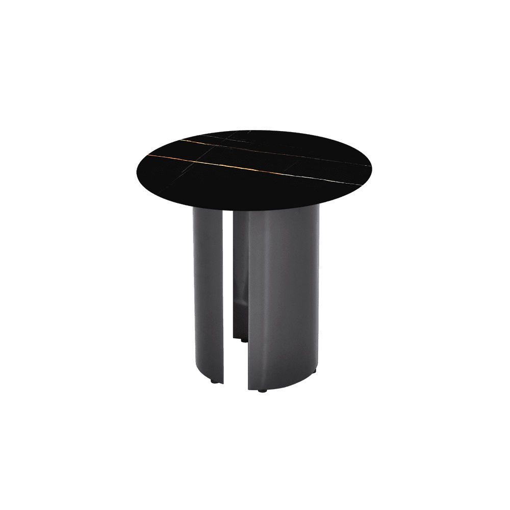 NOA Side Table - Mix & Match Marble Top with Stainless Steel Leg(500mm)