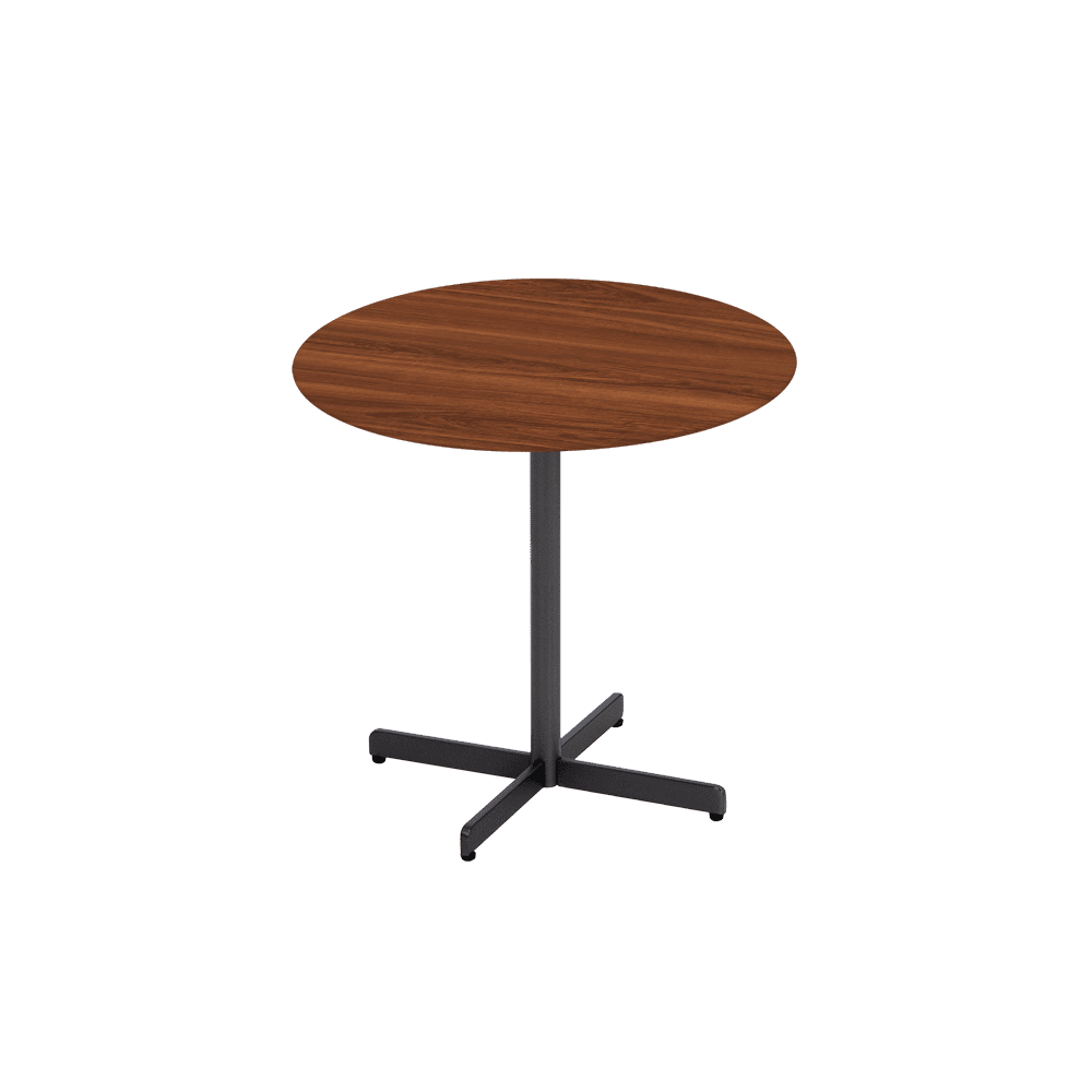 BAILEY Side Table - Mix & Match Marble Top with Black Coloured Steel Base(500mm)