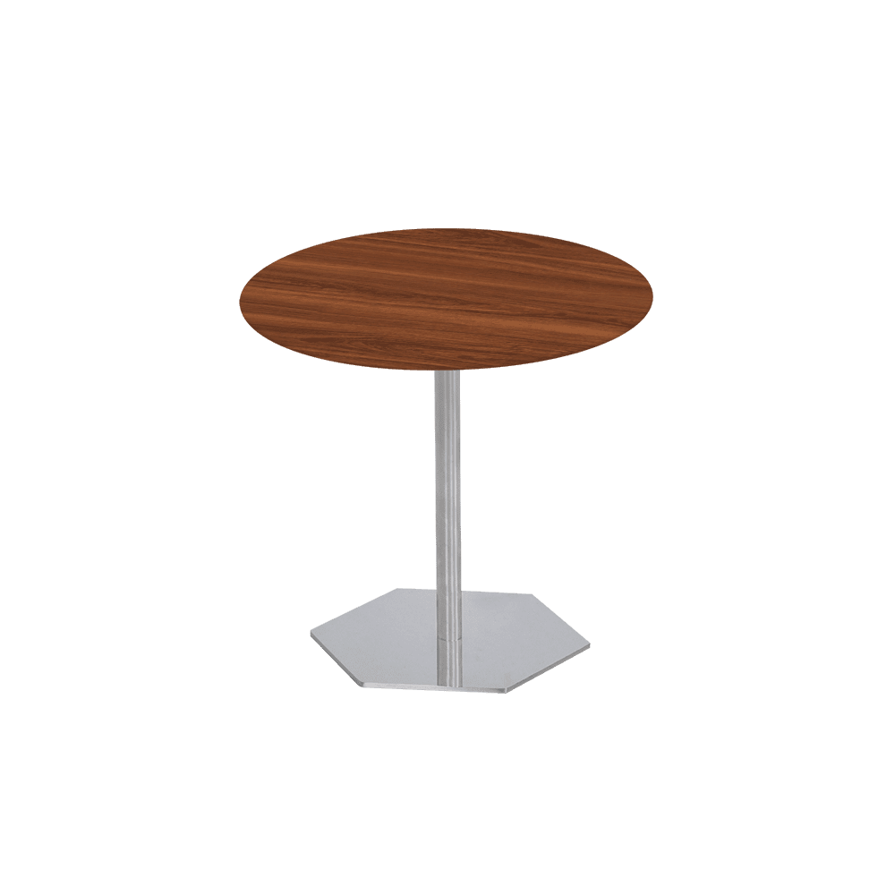 SILVIA Side Table - Mix & Match Marble Top with Silver Coloured Stainless Steel Base(500mm)