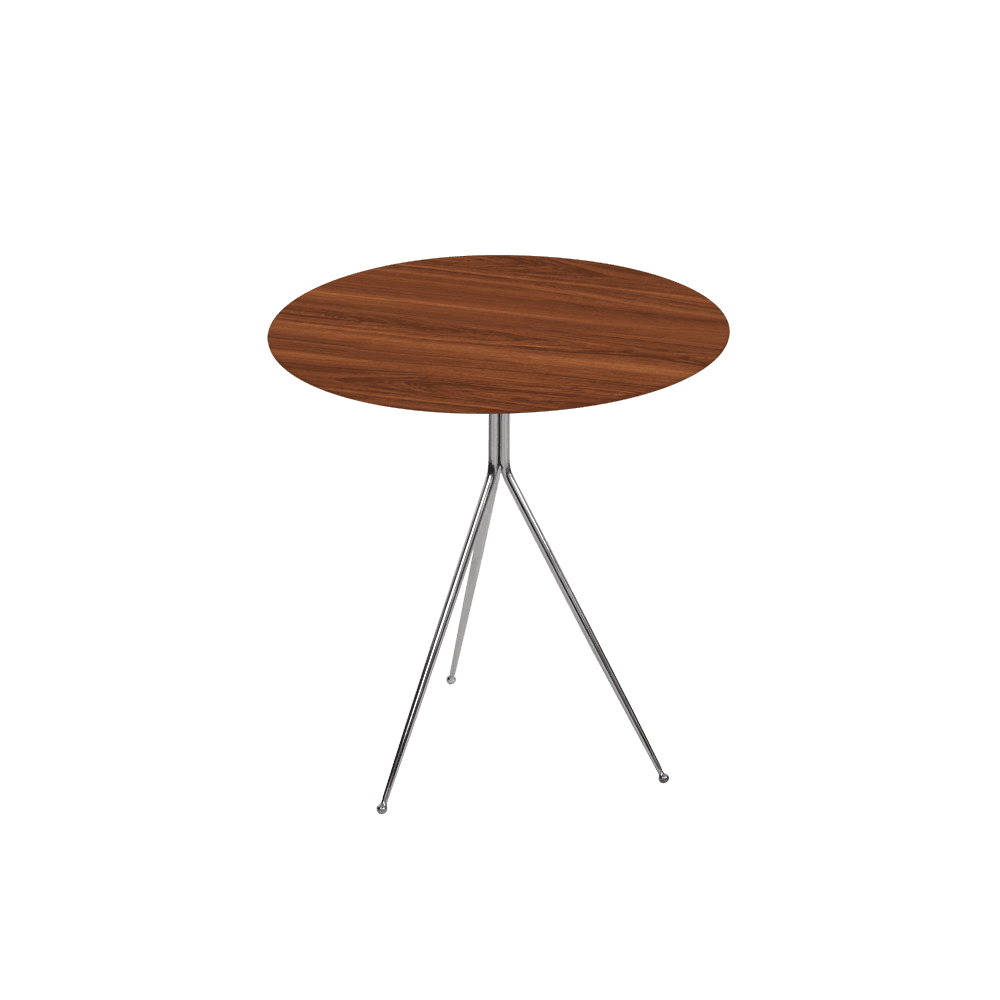 SILVIA Side Table - Mix & Match Marble Top with Silver Coloured Stainless Steel Base(500mm)