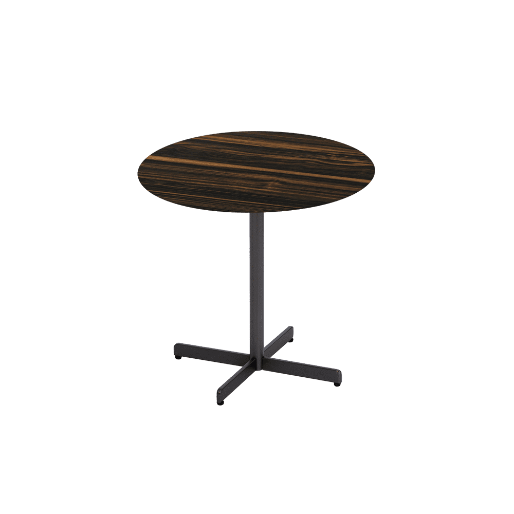BAILEY Side Table - Mix & Match Marble Top with Black Coloured Steel Base(500mm)