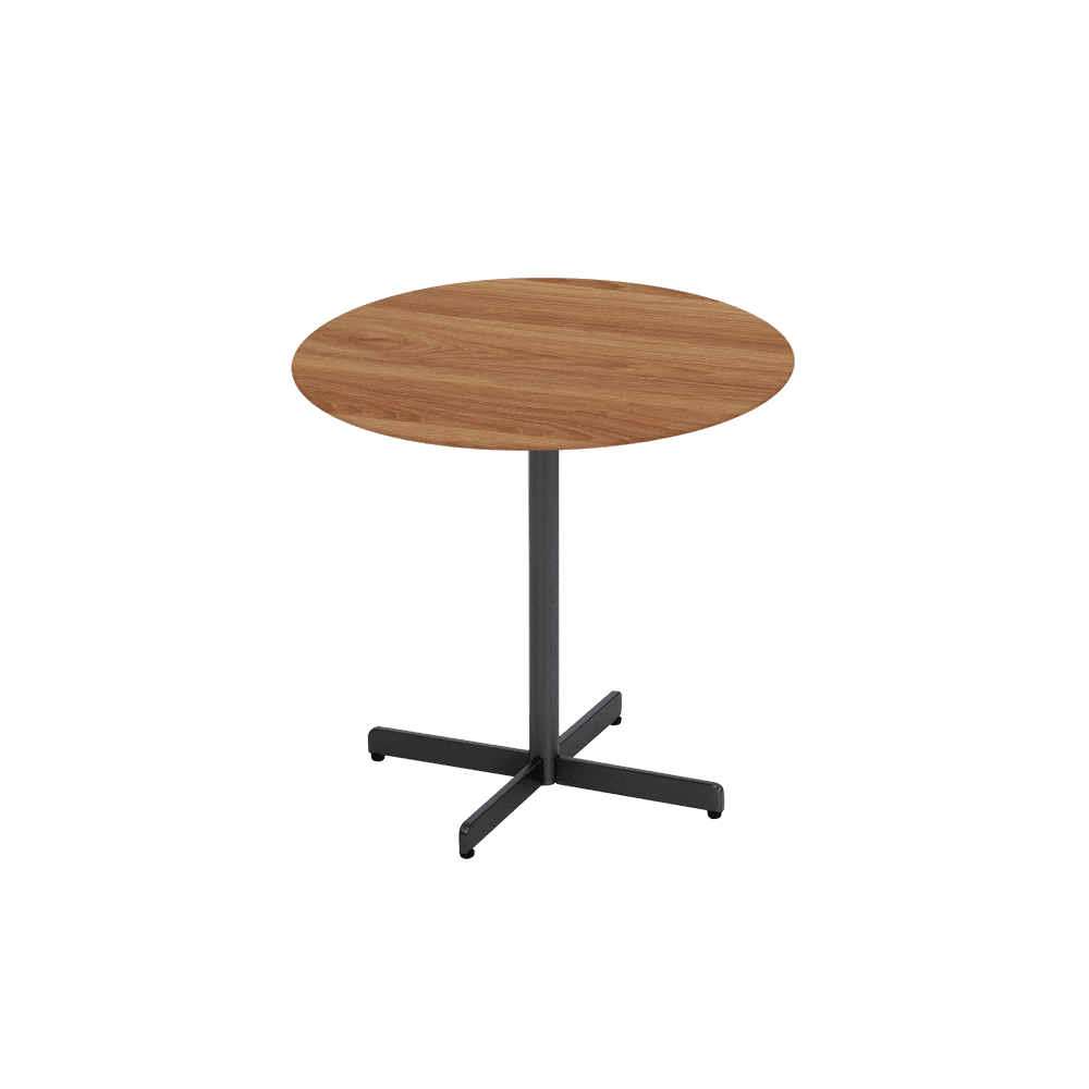 BAILEY Side Table - Mix & Match Marble Top with Black Coloured Steel Base(500mm)