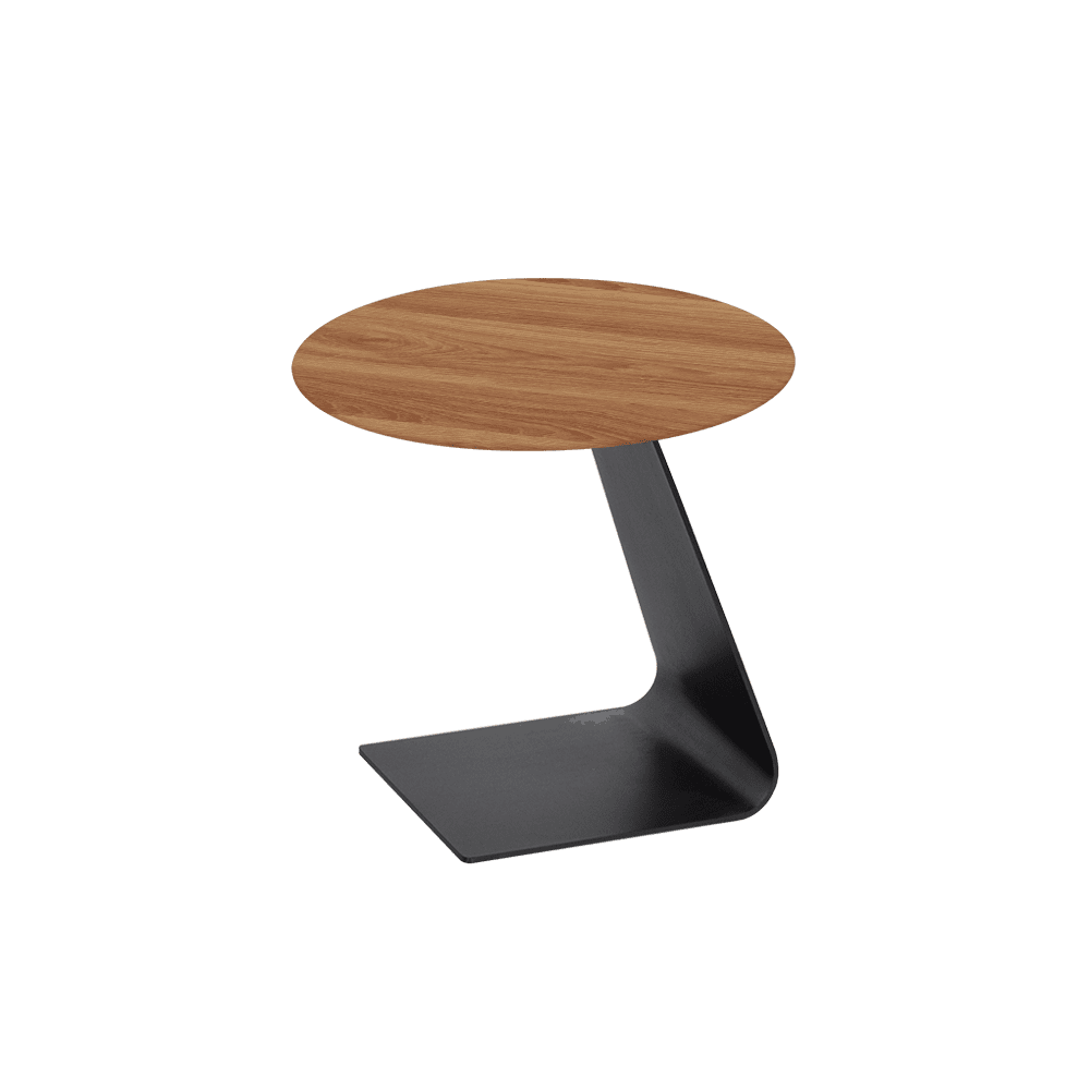 BAILEY Side Table - Mix & Match Marble Top with Black Coloured Steel Base(500mm)