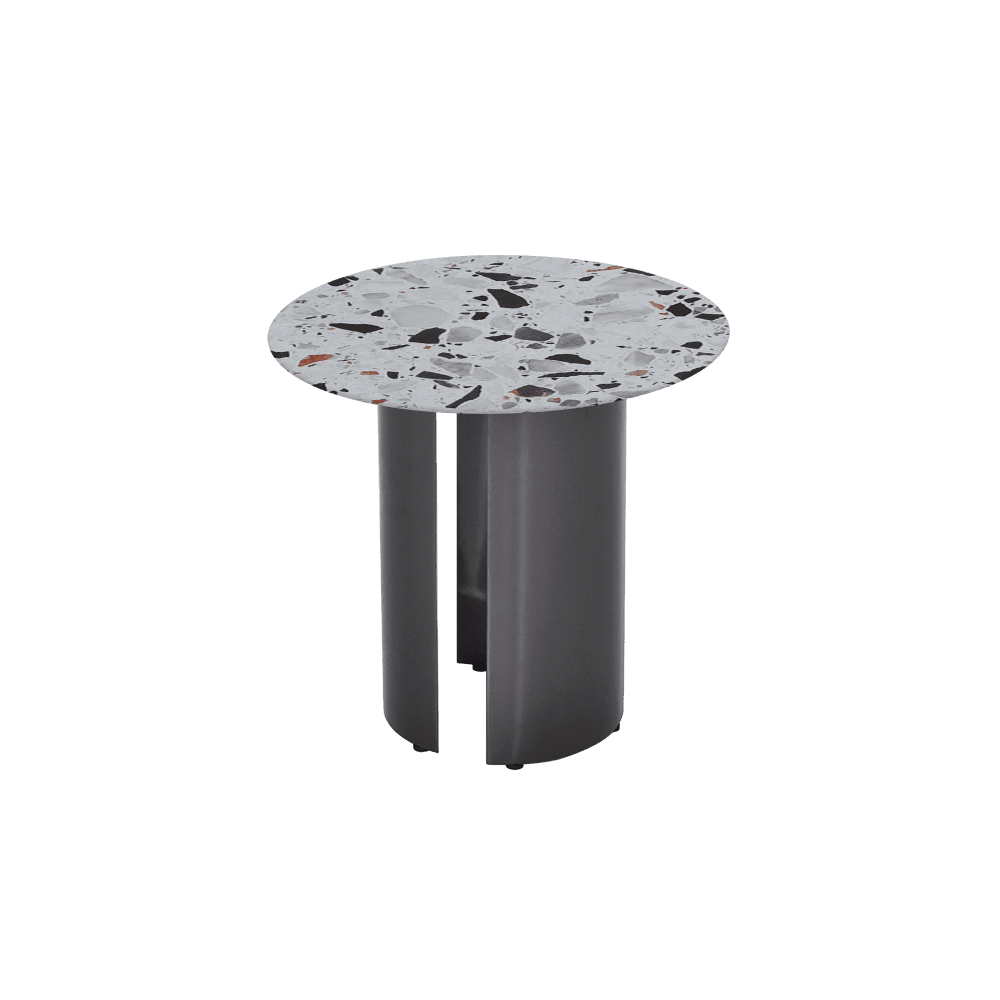 NOA Side Table - Mix & Match Marble Top with with Stainless Steel Leg(600mm)