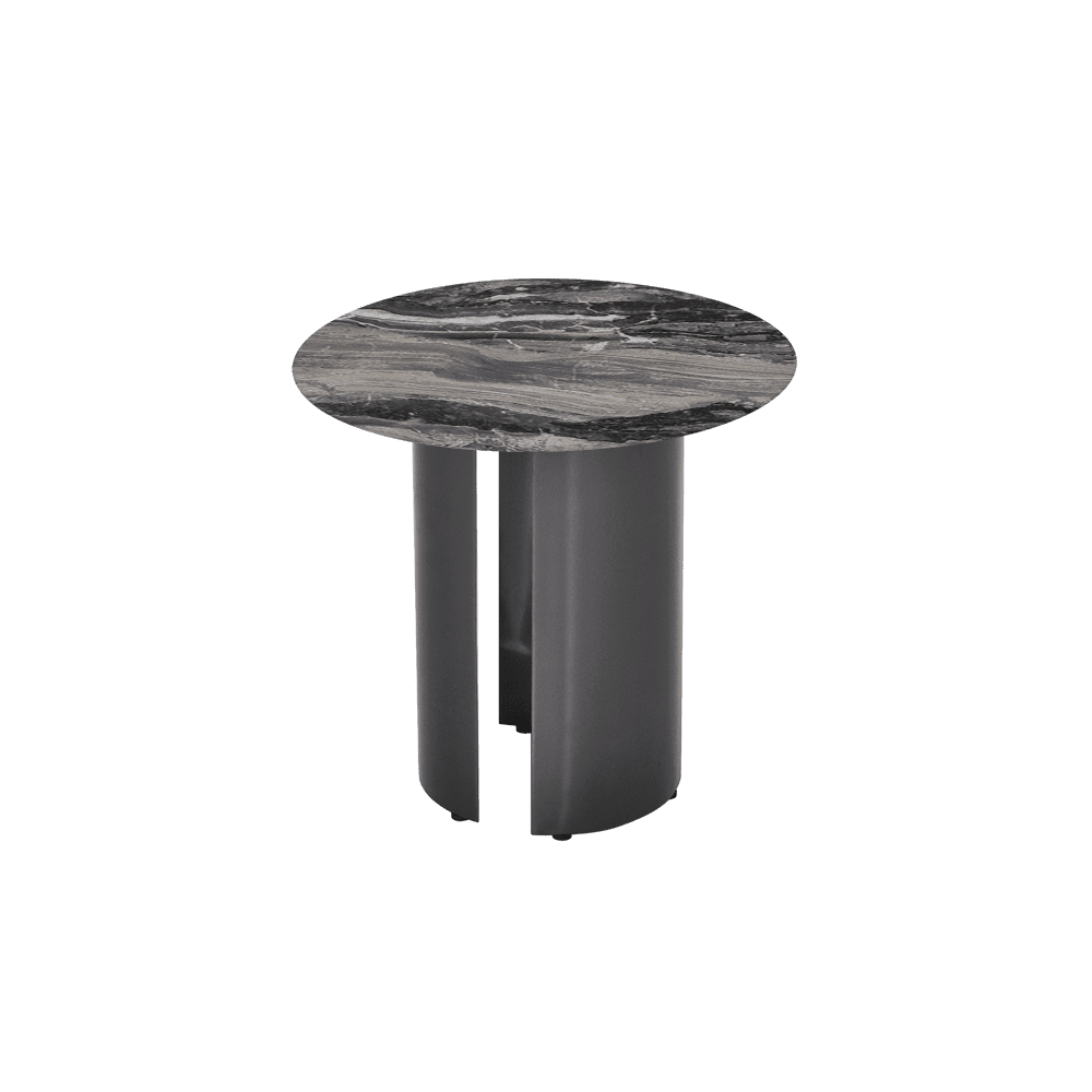 NOA Side Table - Mix & Match Marble Top with Stainless Steel Leg(500mm)