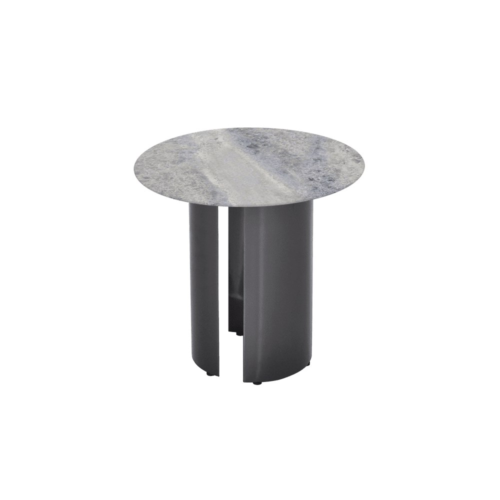 NOA Side Table - Mix & Match Marble Top with Stainless Steel Leg(500mm)