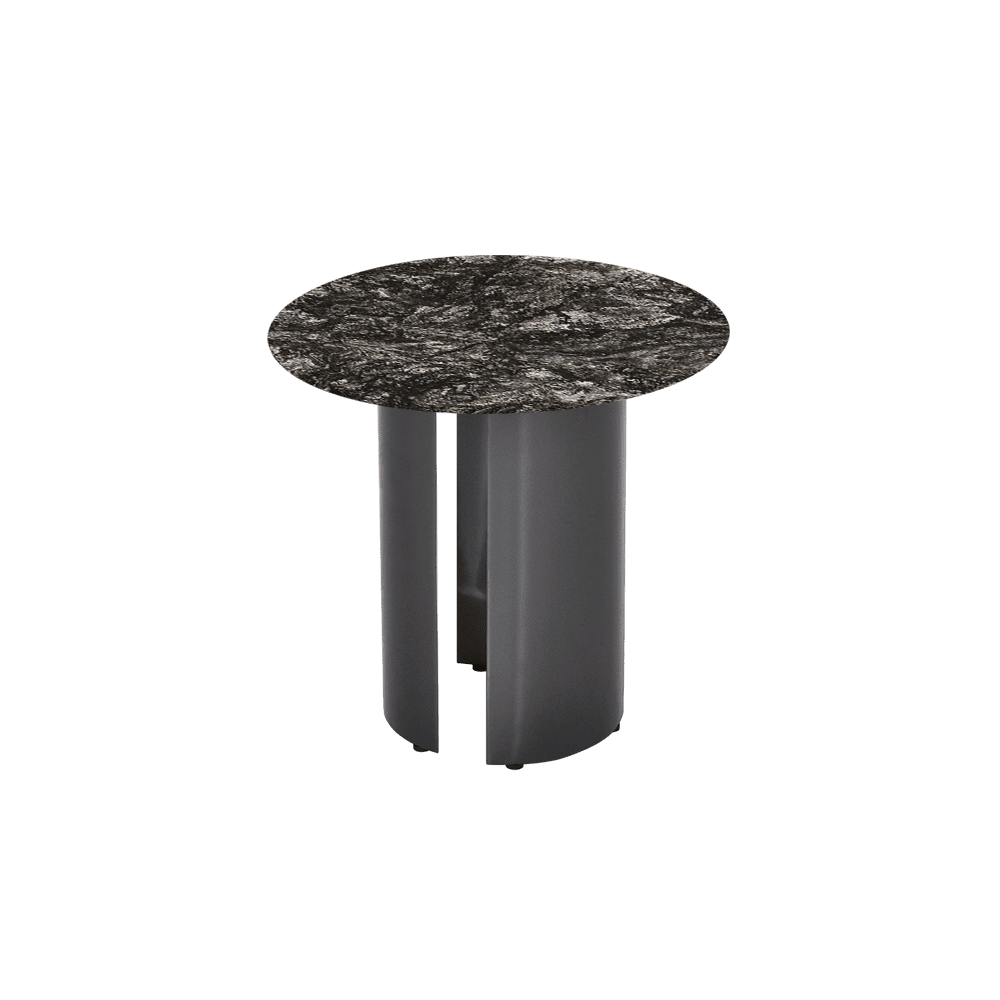 NOA Side Table - Mix & Match Marble Top with Stainless Steel Leg(500mm)